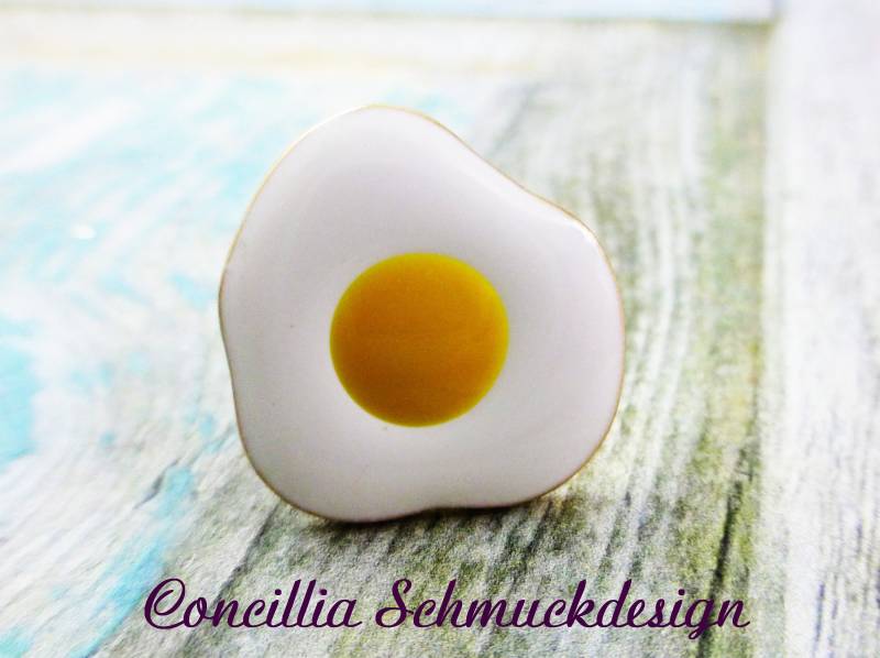 Pin Brosche Spiegelei von concilliadesign