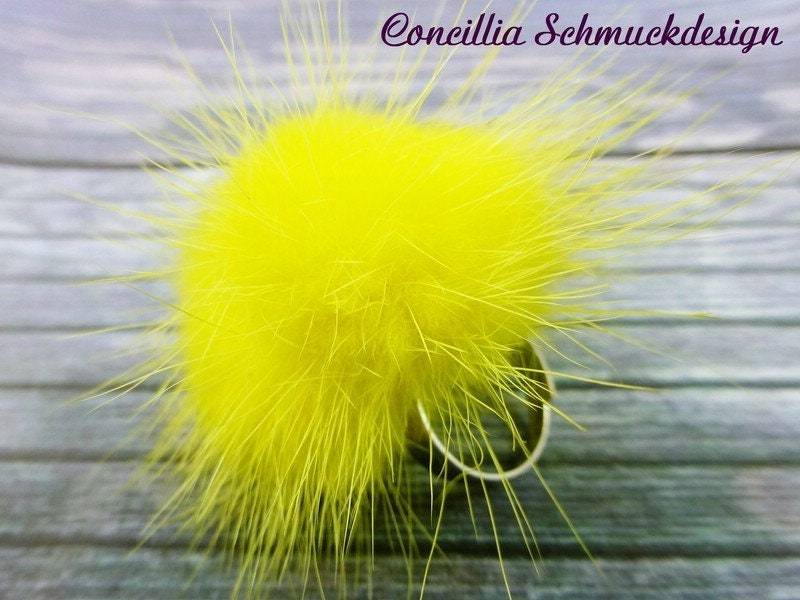 Puschelring Gelb Xl von concilliadesign
