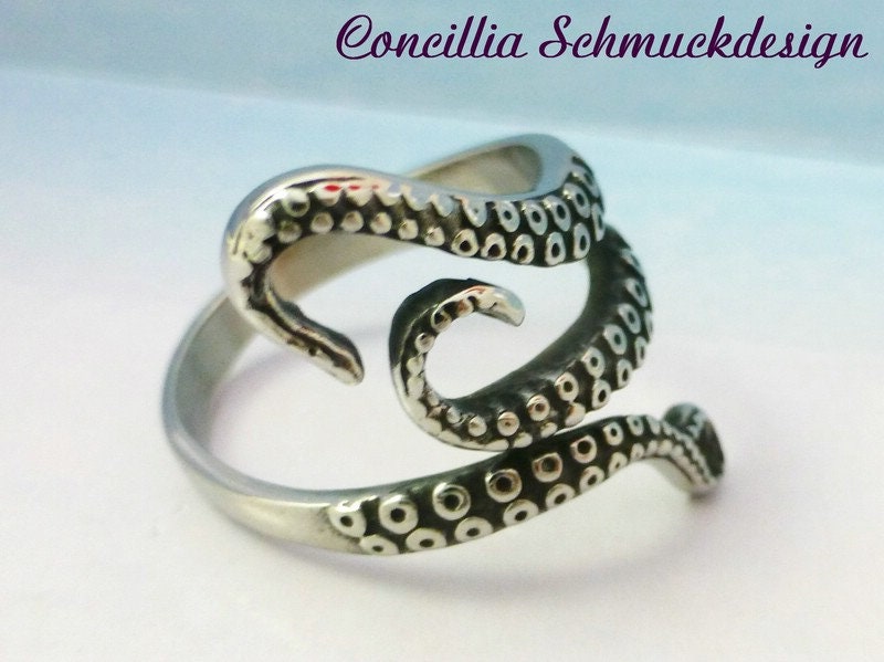 Ring Octopus Edelstahl von concilliadesign