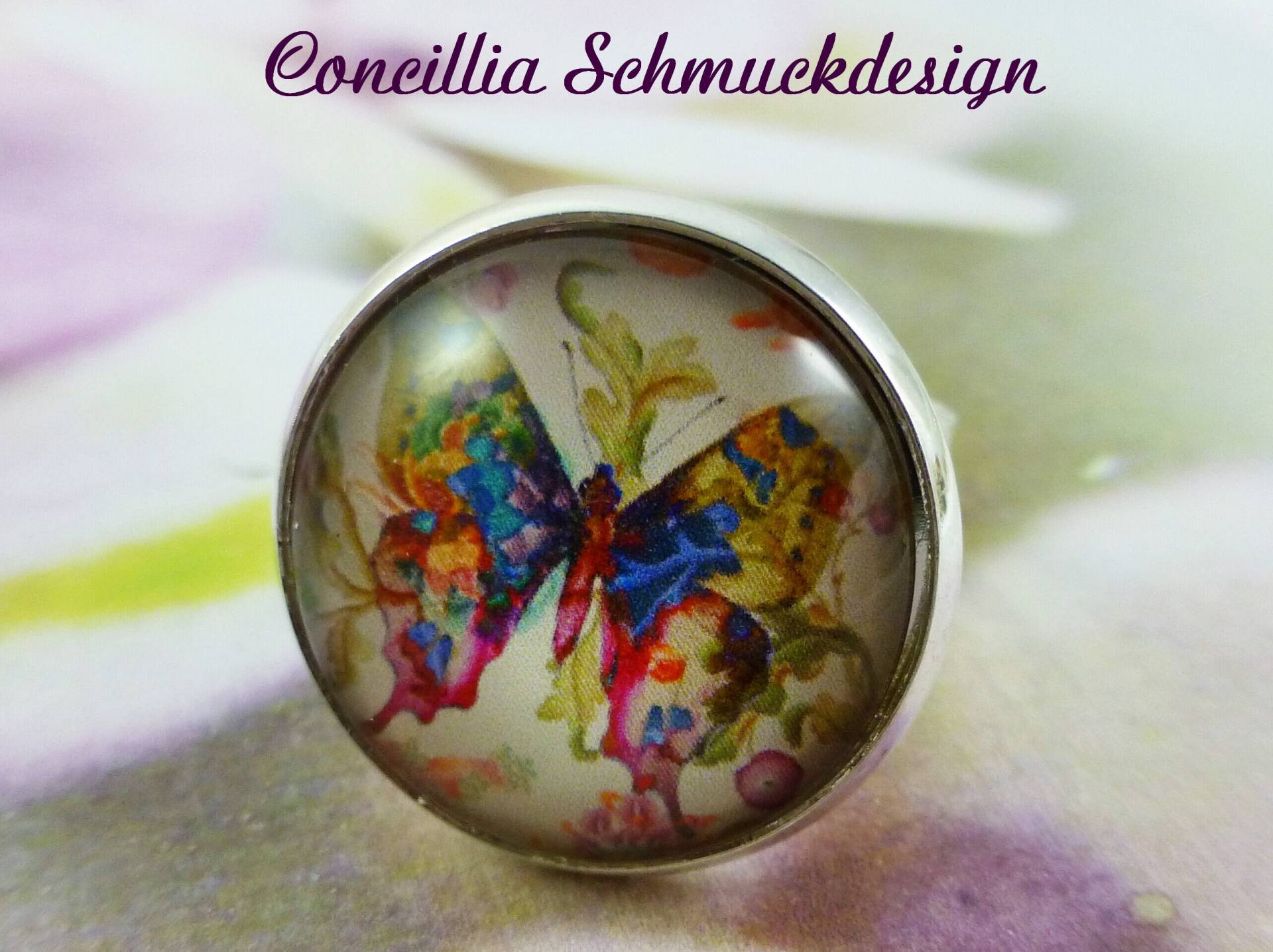 Ring Schmetterling Bunt Ring Schmetterling Bunt von concilliadesign