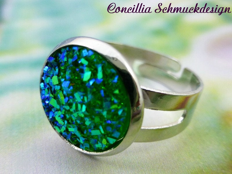 Ring Türkis Glitzernd von concilliadesign