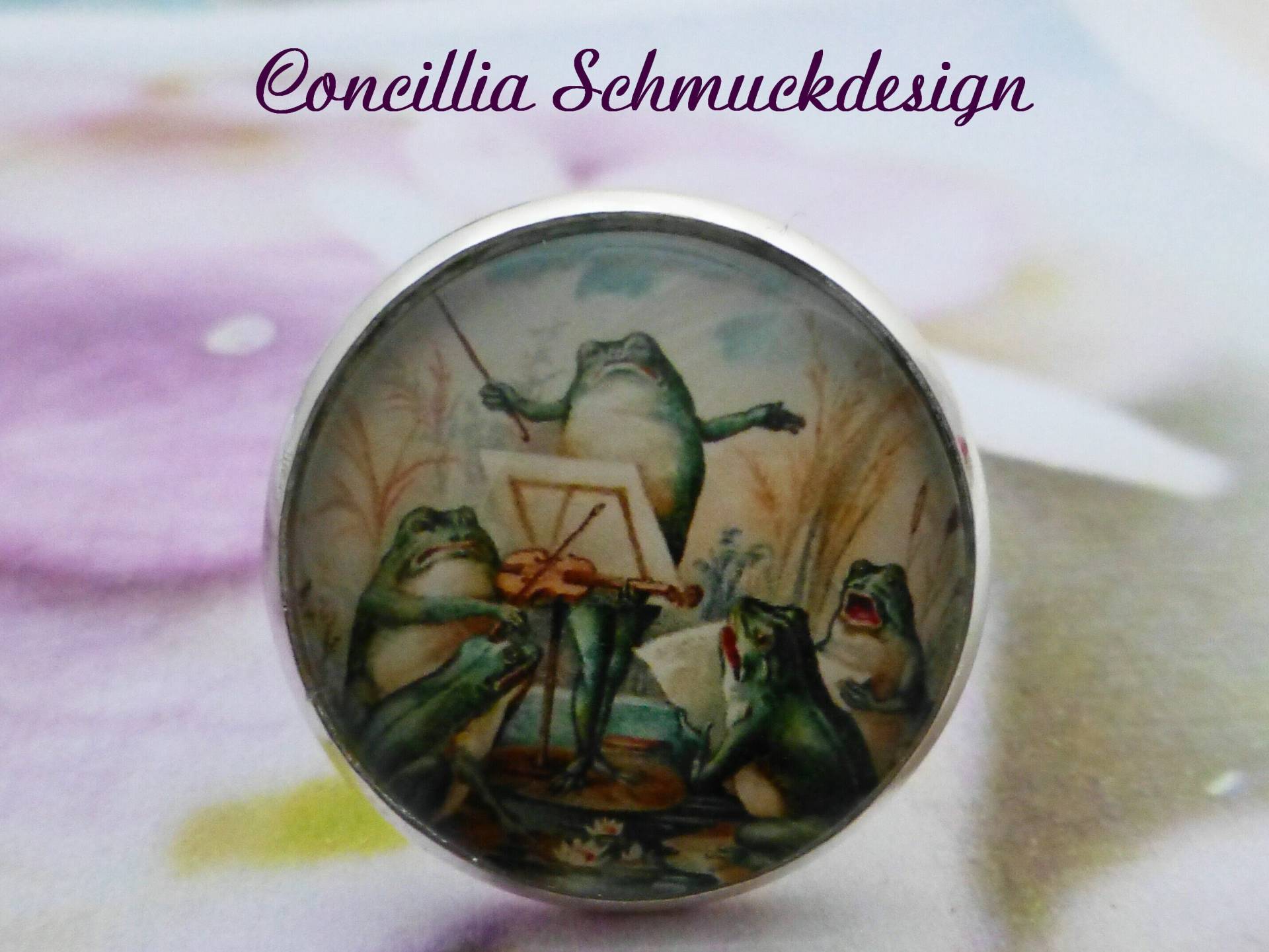 Ring Verstellbar Froschkonzert von concilliadesign