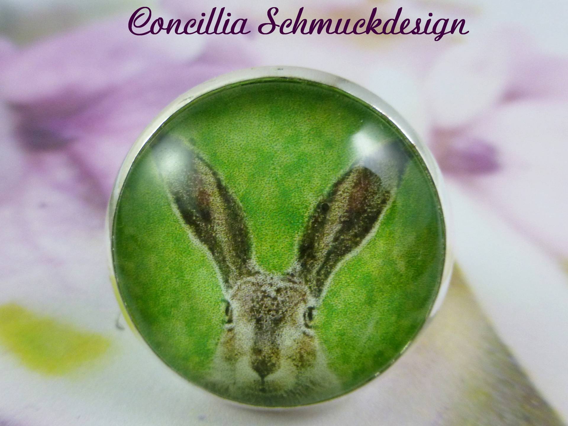 Ring Verstellbar Hase Grün von concilliadesign