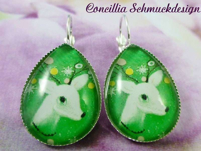 Tropfenohrringe Reh von concilliadesign