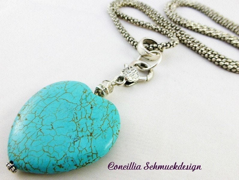 Wechselkette Herz Türkis von concilliadesign