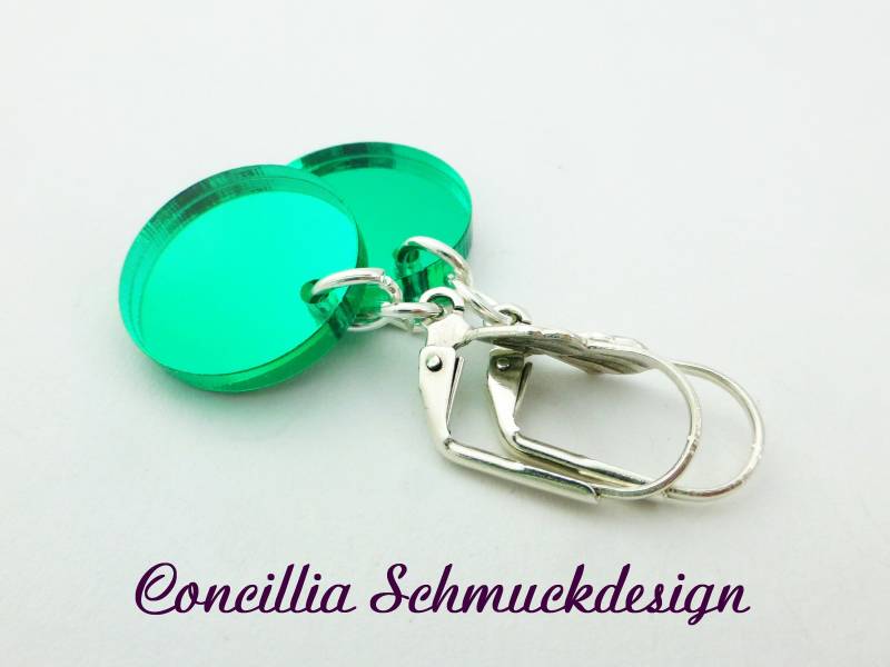 statement Ohrringe Plexiglas Grün von concilliadesign