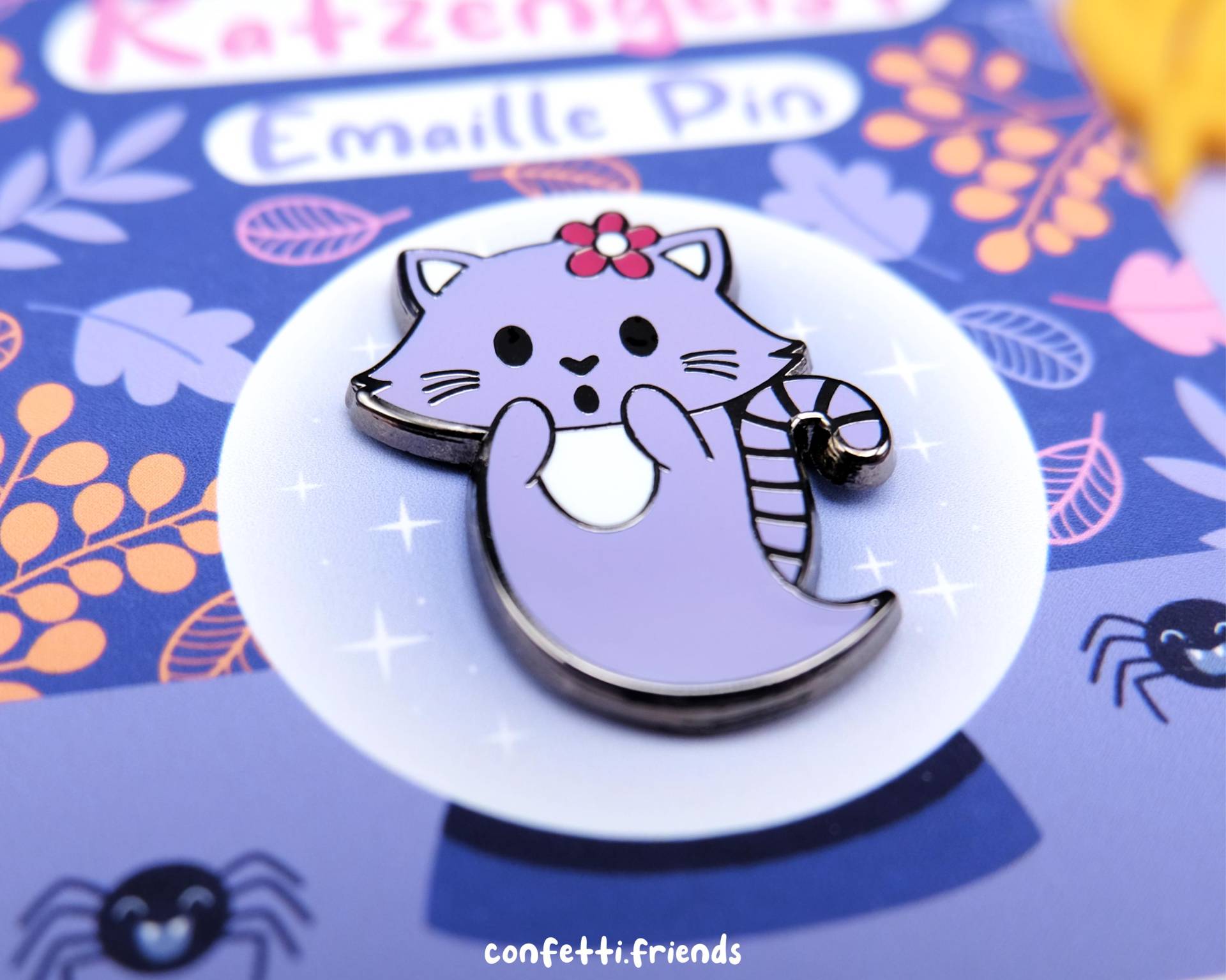 Emaille-Pin Katzengeist von confettifriends