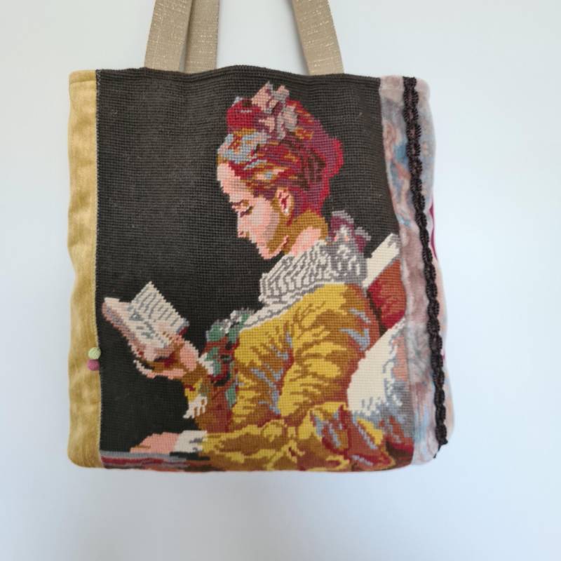 Gobelin Tasche, Mädchen Mit Perlenohrring von conges