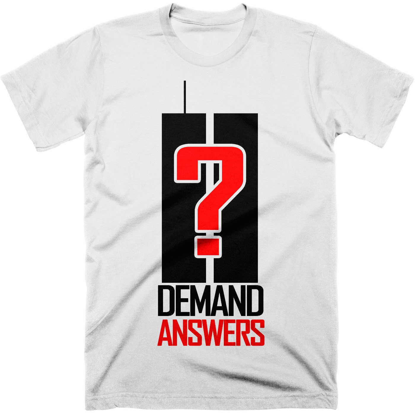 9/11 - Nachfrage Antworten T-Shirt. Kostenloser Versand von conspiracyclothes