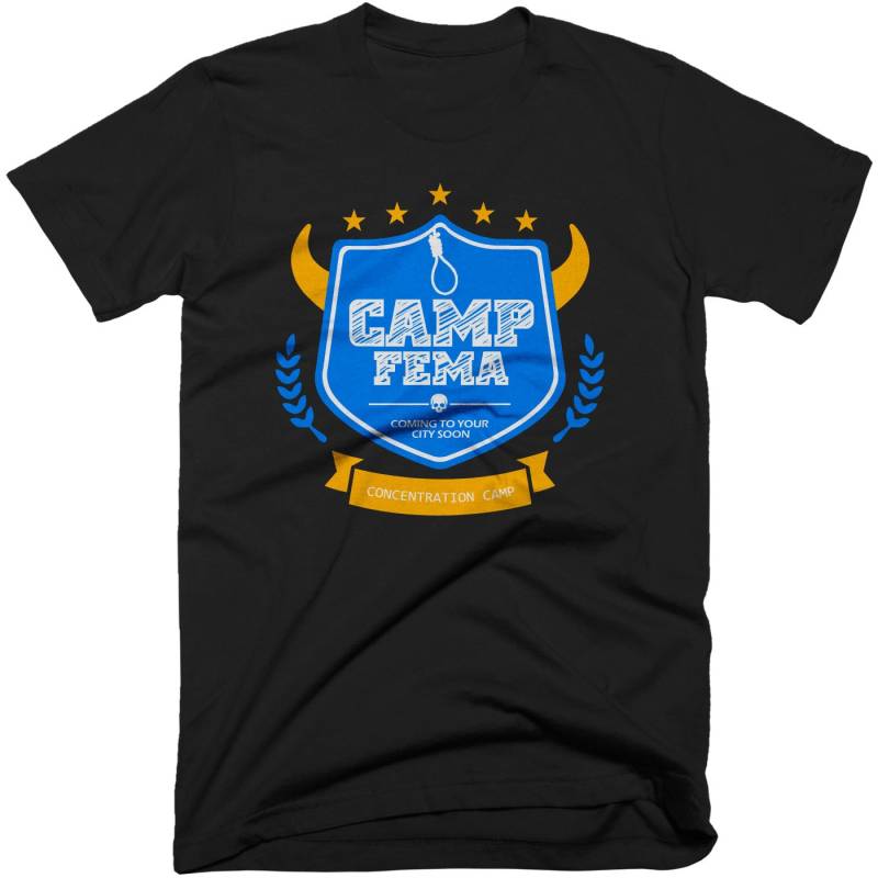 Camp Fema T-Shirt. Kostenloser Versand Camp Fema T-Shirt. Kostenloser Versand von conspiracyclothes