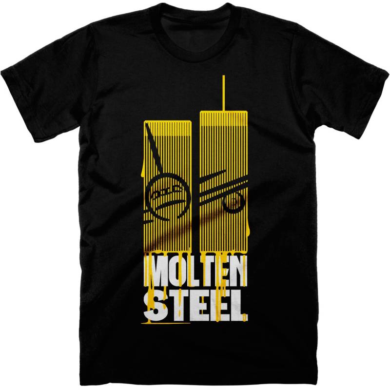 Geschmolzenen Stahl 9/11-T-Shirt. Kostenloser Versand Geschmolzenen Stahl 9/11-T-Shirt. Kostenloser Versand von conspiracyclothes