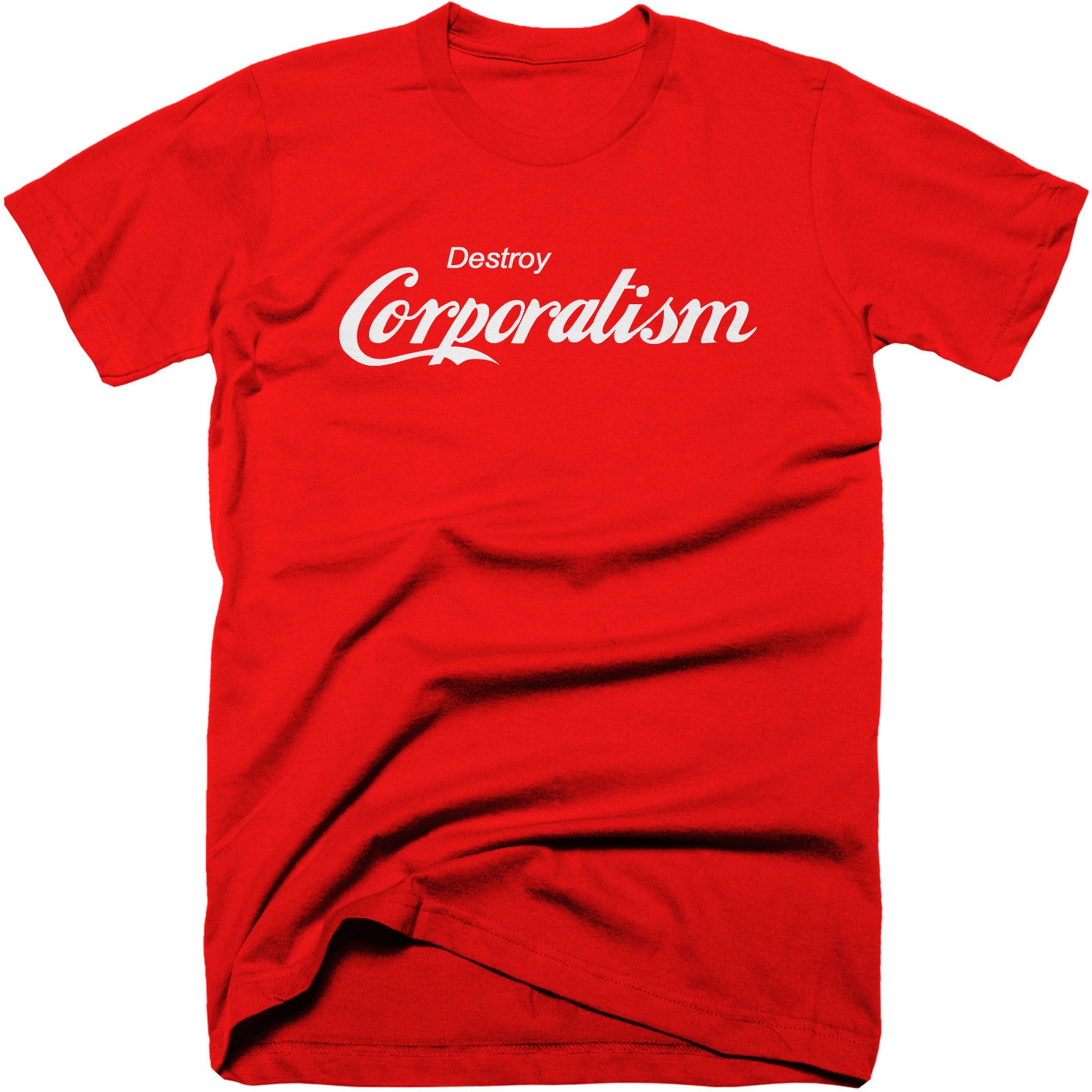Korporatismus T-Shirt Zu Zerstören. Kostenloser Versand von conspiracyclothes