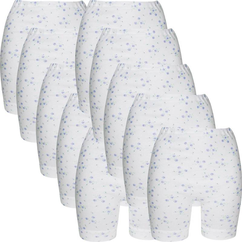 conta Jazz-Pants Slips Damen-Schlüpfer 10er-Pack Feinripp Blumen von conta