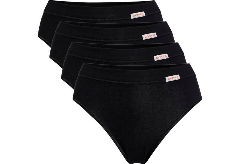 conta Jazz-Pants Slips Damen-Slip 4er-Pack Feinripp Uni von conta