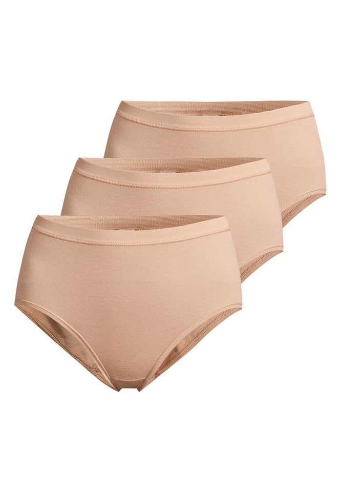 conta Maxislip 3er Pack Feinripp (Spar-Set, 3-St) Maxi Slip - Baumwolle - Atmungsaktiv - Weiche Feinripp-Qualität von conta