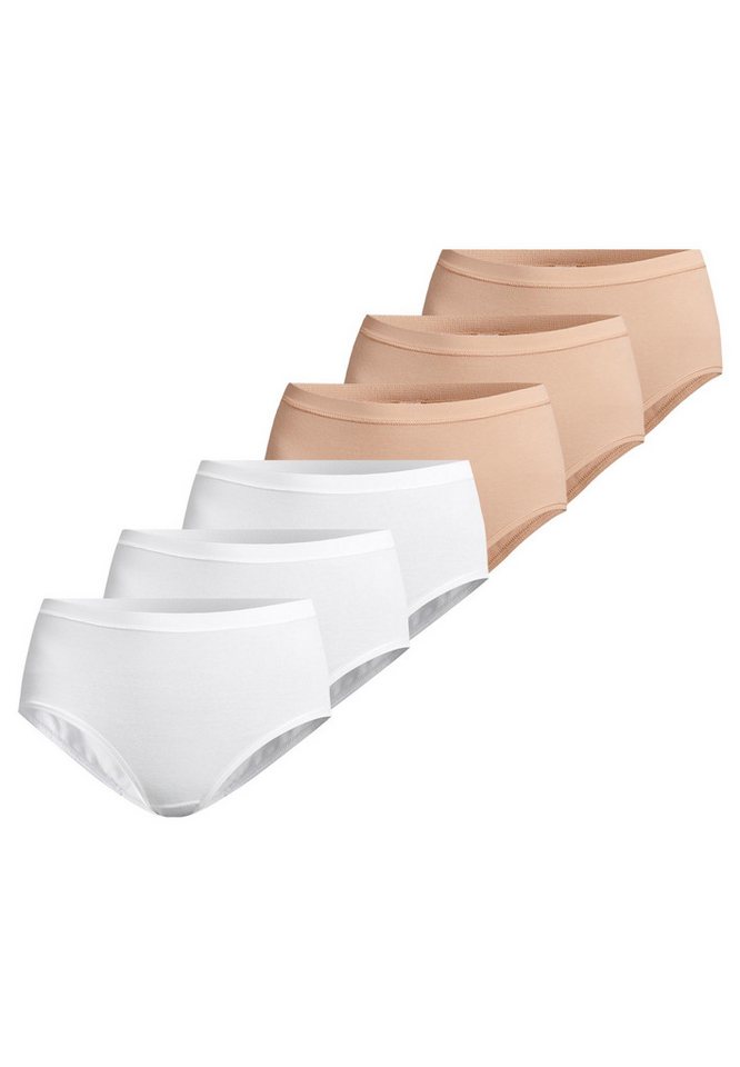conta Maxislip 6er Pack Feinripp (Spar-Set, 6-St) Maxi Slip - Baumwolle - Atmungsaktiv - Weiche Feinripp-Qualität von conta