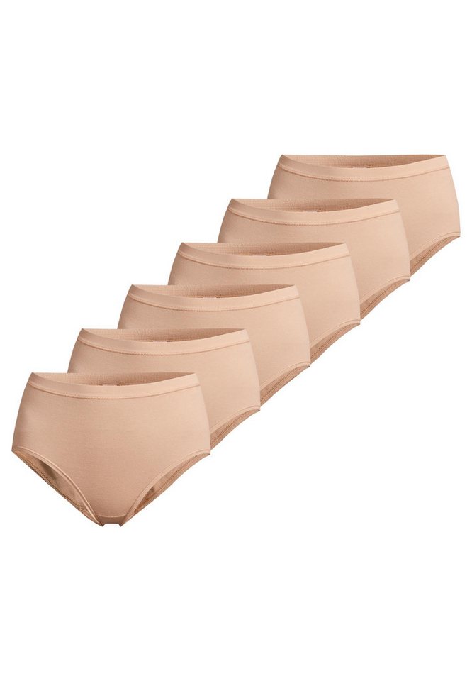 conta Maxislip 6er Pack Feinripp (Spar-Set, 6-St) Maxi Slip - Baumwolle - Atmungsaktiv - Weiche Feinripp-Qualität von conta