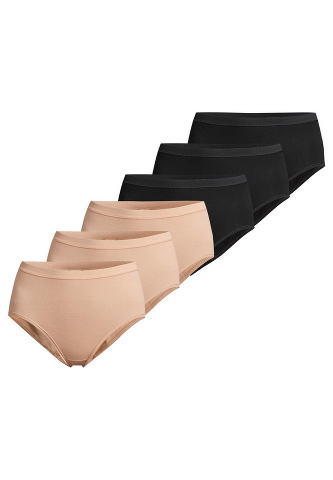conta Maxislip 6er Pack Feinripp (Spar-Set, 6-St) Maxi Slip - Baumwolle - Atmungsaktiv - Weiche Feinripp-Qualität von conta