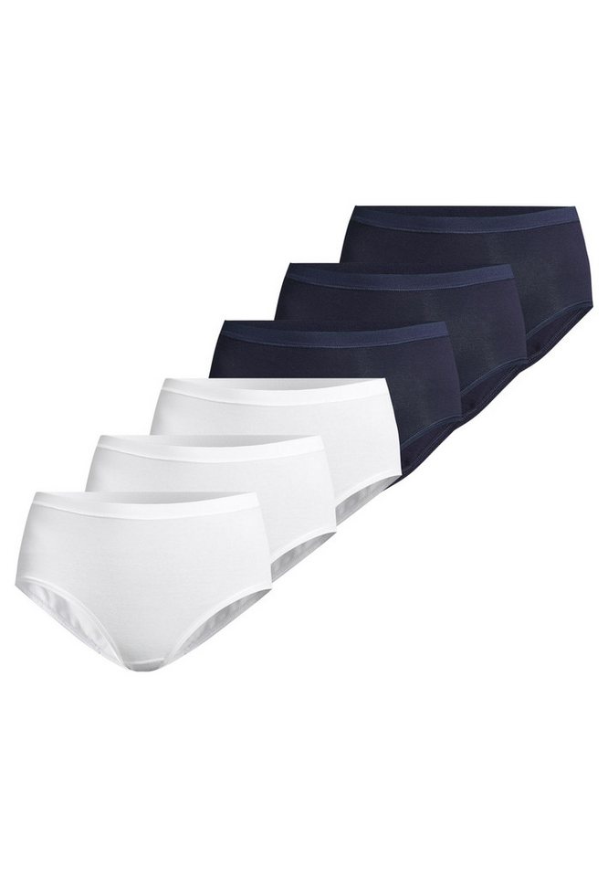 conta Maxislip 6er Pack Feinripp (Spar-Set, 6-St) Maxi Slip - Baumwolle - Atmungsaktiv - Weiche Feinripp-Qualität von conta