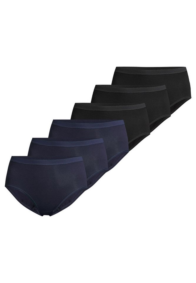 conta Maxislip 6er Pack Feinripp (Spar-Set, 6-St) Maxi Slip - Baumwolle - Atmungsaktiv - Weiche Feinripp-Qualität von conta