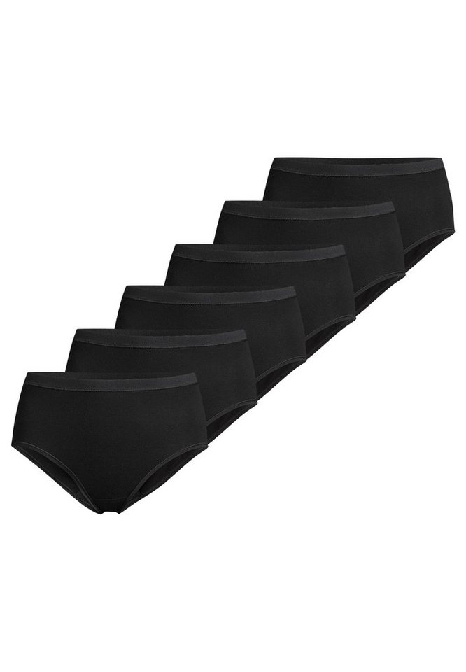 conta Maxislip 6er Pack Feinripp (Spar-Set, 6-St) Maxi Slip - Baumwolle - Atmungsaktiv - Weiche Feinripp-Qualität von conta