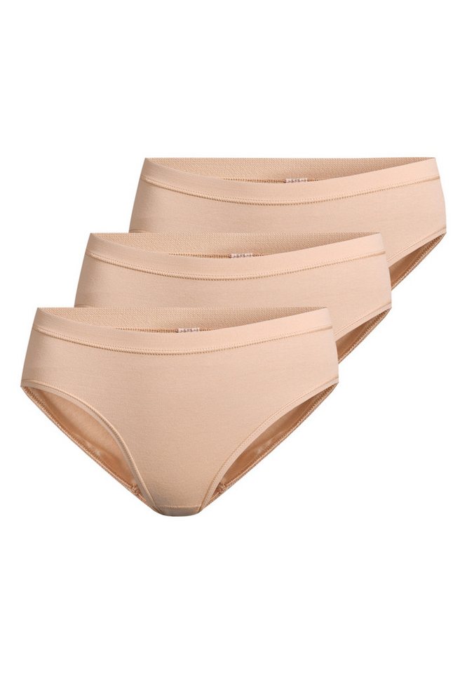 conta Midislip 3er Pack Feinripp (Spar-Set, 3-St) Midi Slip - Baumwolle - Atmungsaktiv - Weiche Feinripp-Qualität von conta
