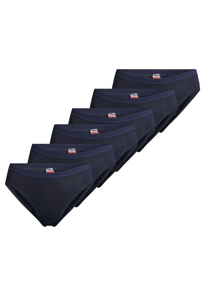 conta Midislip 6er Pack Feinripp (Spar-Set, 6-St) Midi Slip - Baumwolle - Atmungsaktiv - Weiche Feinripp-Qualität von conta