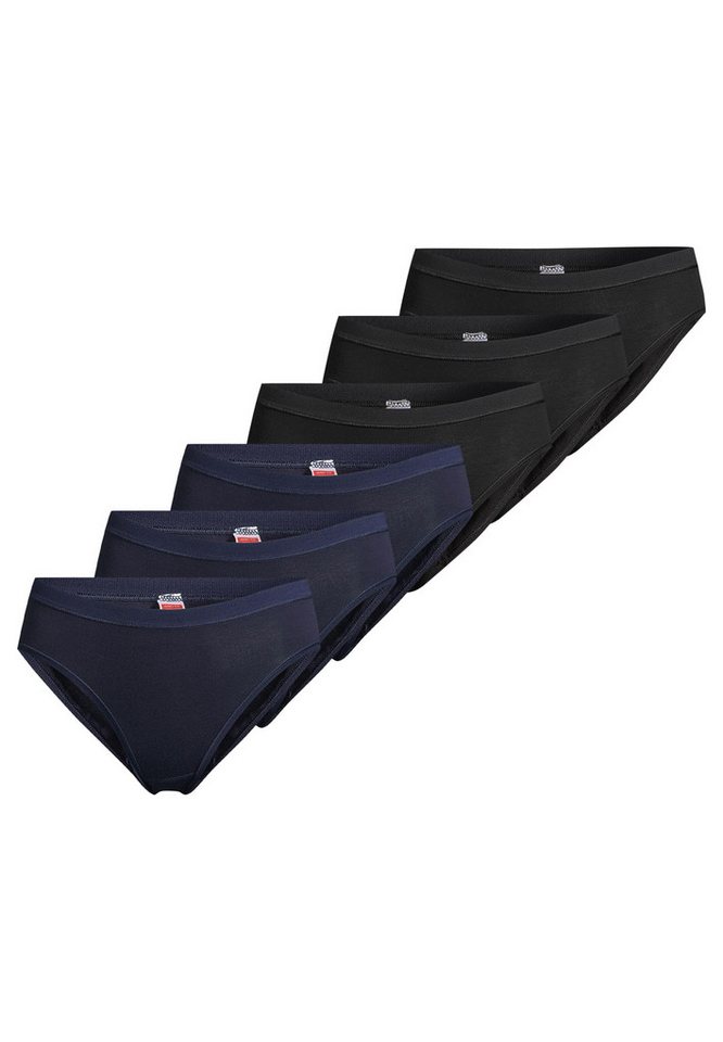 conta Midislip 6er Pack Feinripp (Spar-Set, 6-St) Midi Slip - Baumwolle - Atmungsaktiv - Weiche Feinripp-Qualität von conta