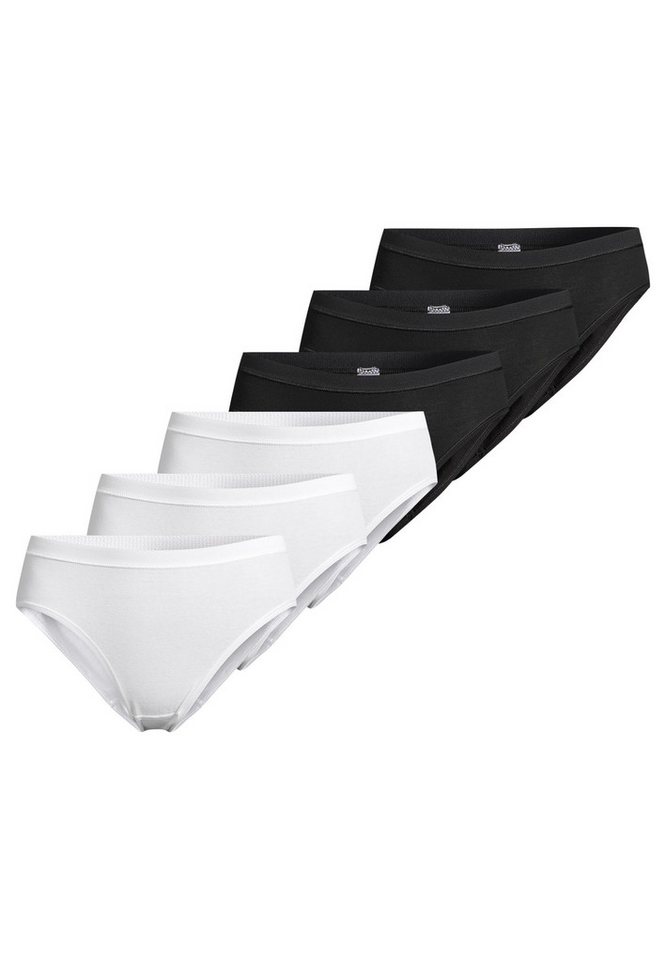 conta Midislip 6er Pack Feinripp (Spar-Set, 6-St) Midi Slip - Baumwolle - Atmungsaktiv - Weiche Feinripp-Qualität von conta