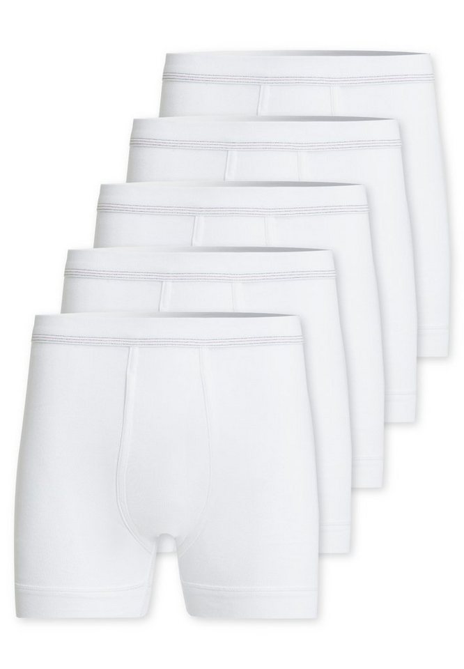 conta Retro Boxer 5er Pack Feinripp (Spar-Set, 5-St) Unterhose kurz - Baumwolle - Mit Eingriff - Formstabil, Pflegeleicht von conta