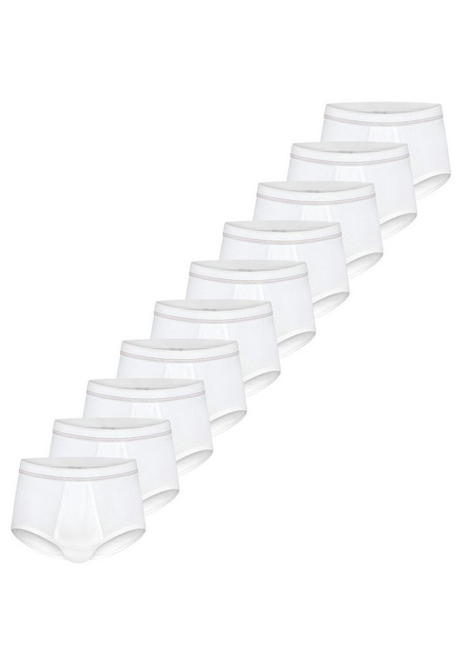 conta Slip 10er Pack Doppelripp (Spar-Set, 10-St) Slip / Unterhose - Baumwolle - mit Eingriff - Formstabil, Pflegeleicht von conta