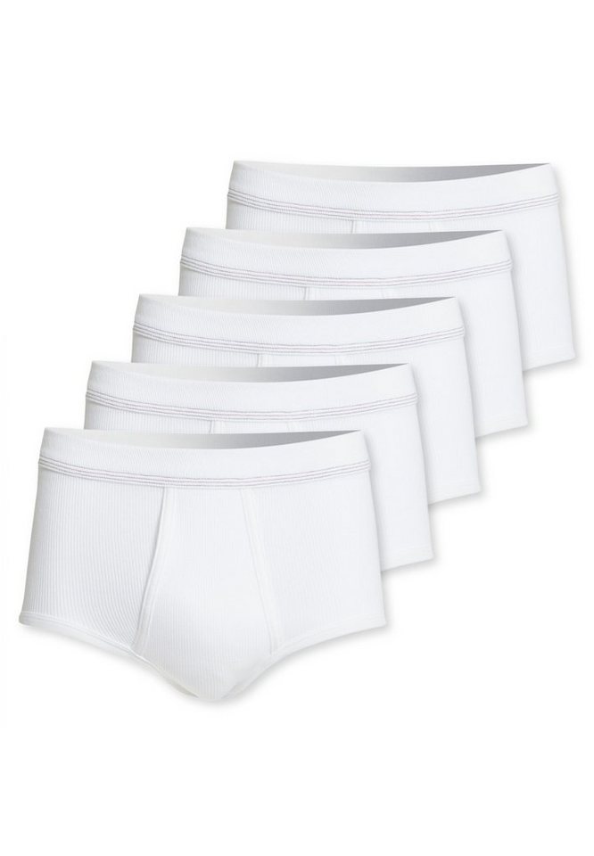 conta Slip 5er Pack Doppelripp (Spar-Set, 5-St) Slip / Unterhose - Baumwolle - Mit Eingriff - Formstabil, Pflegeleicht von conta