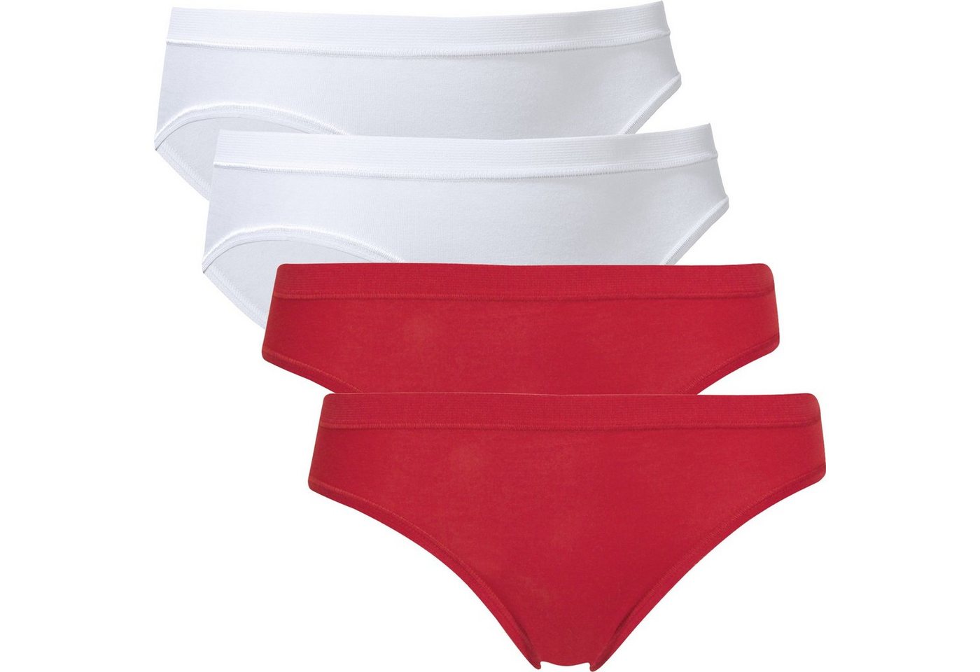 conta Slip Damen-Hüftslip 4er-Pack Feinripp Uni von conta