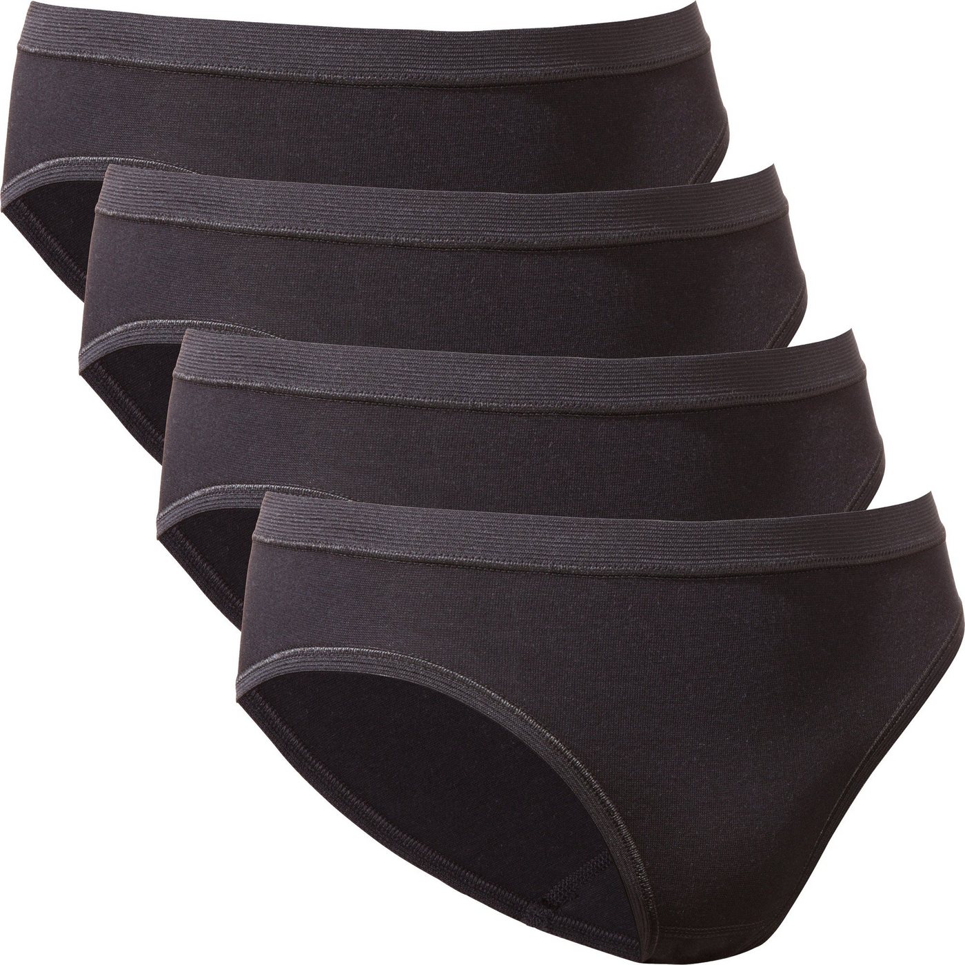 conta Slip Damen-Hüftslip 4er-Pack Feinripp Uni von conta