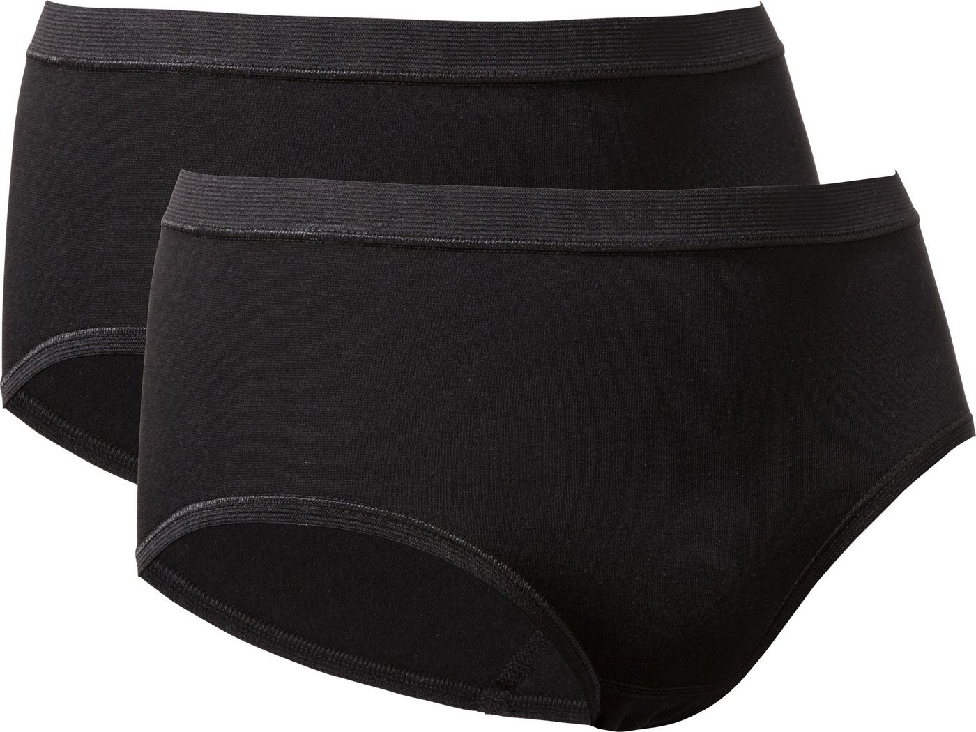 conta Slip Damen-Taillenslip 2er-Pack Feinripp Uni von conta