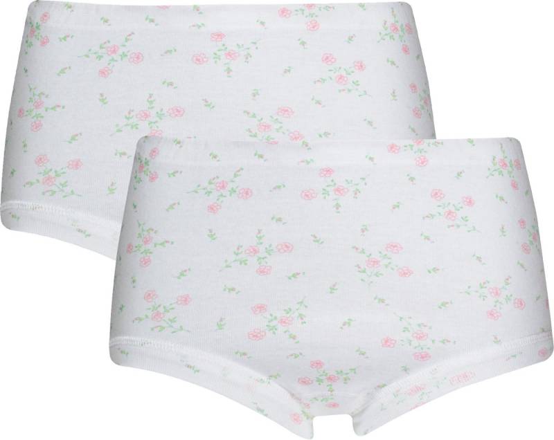 conta Slip Damen-Taillenslip 2er-Pack kochfest Feinripp Blumen von conta