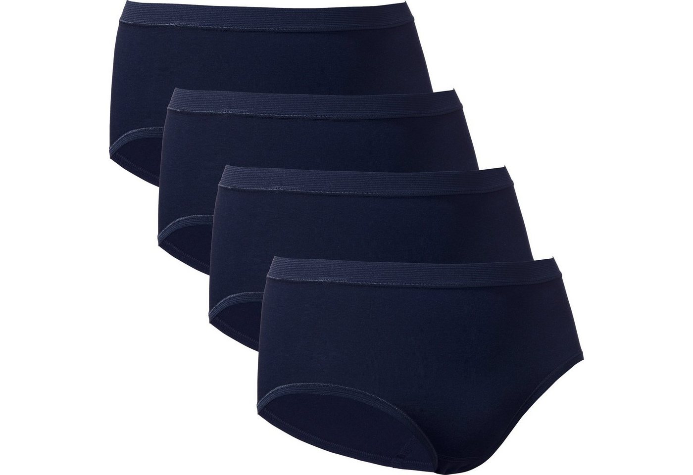 conta Slip Damen-Taillenslip 4er-Pack Feinripp Uni von conta