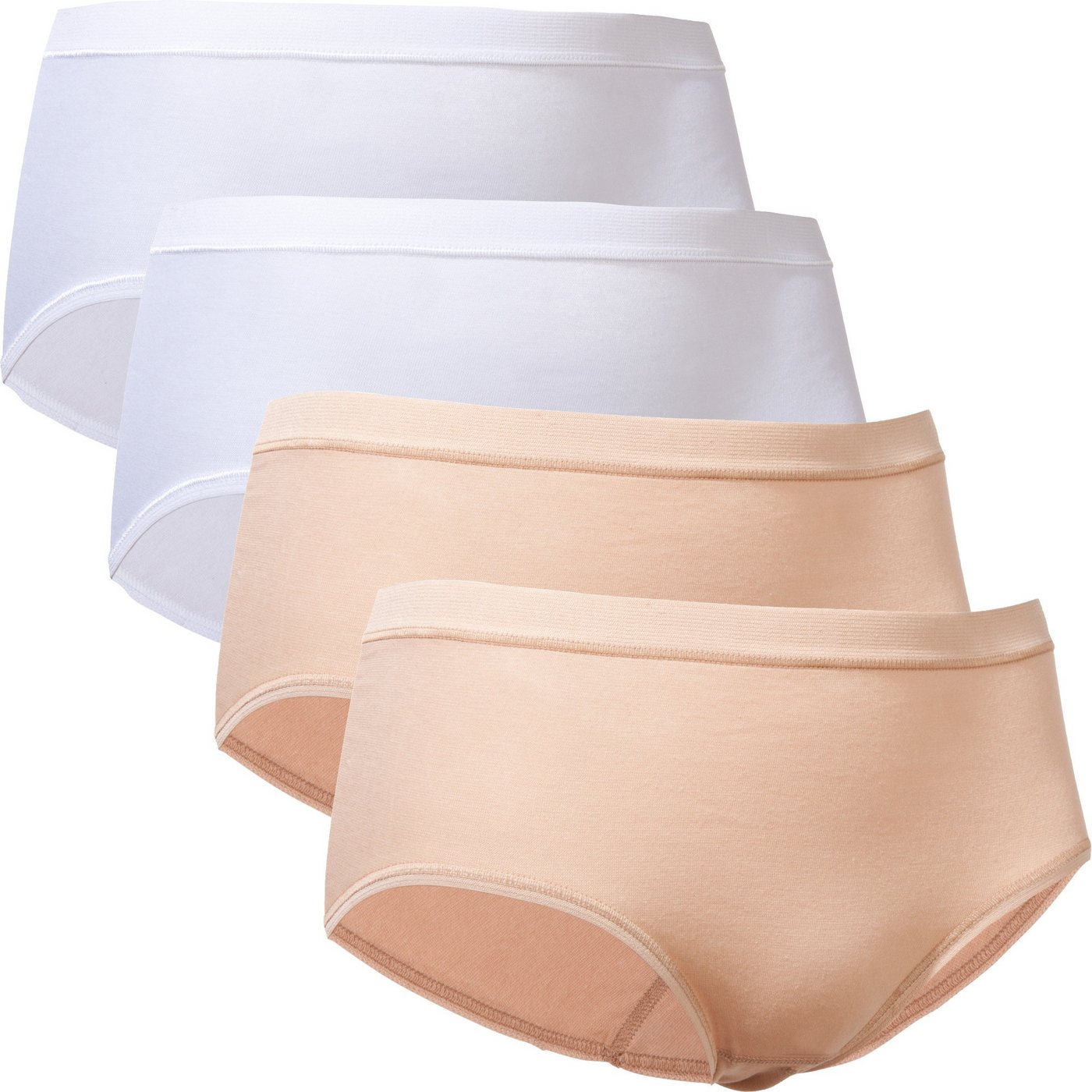 conta Slip Damen-Taillenslip 4er-Pack Feinripp Uni von conta