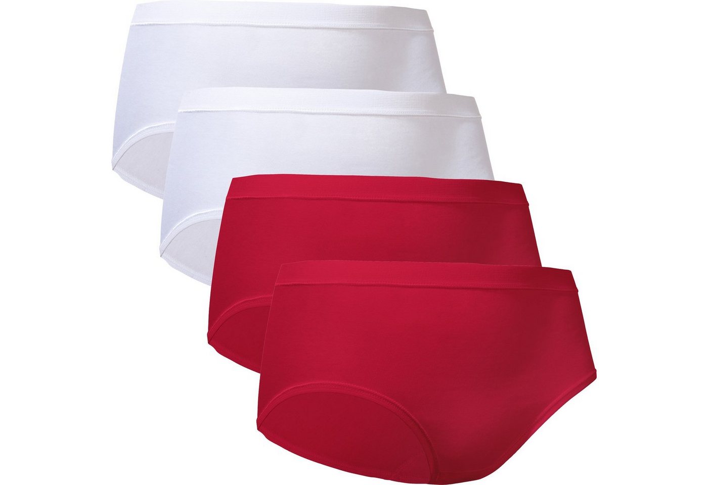 conta Slip Damen-Taillenslip 4er-Pack Feinripp Uni von conta