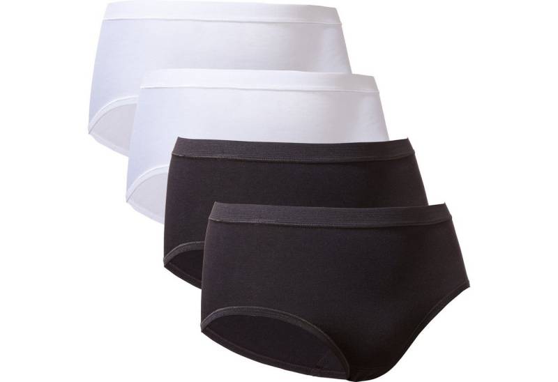 conta Slip Damen-Taillenslip 4er-Pack Feinripp Uni von conta