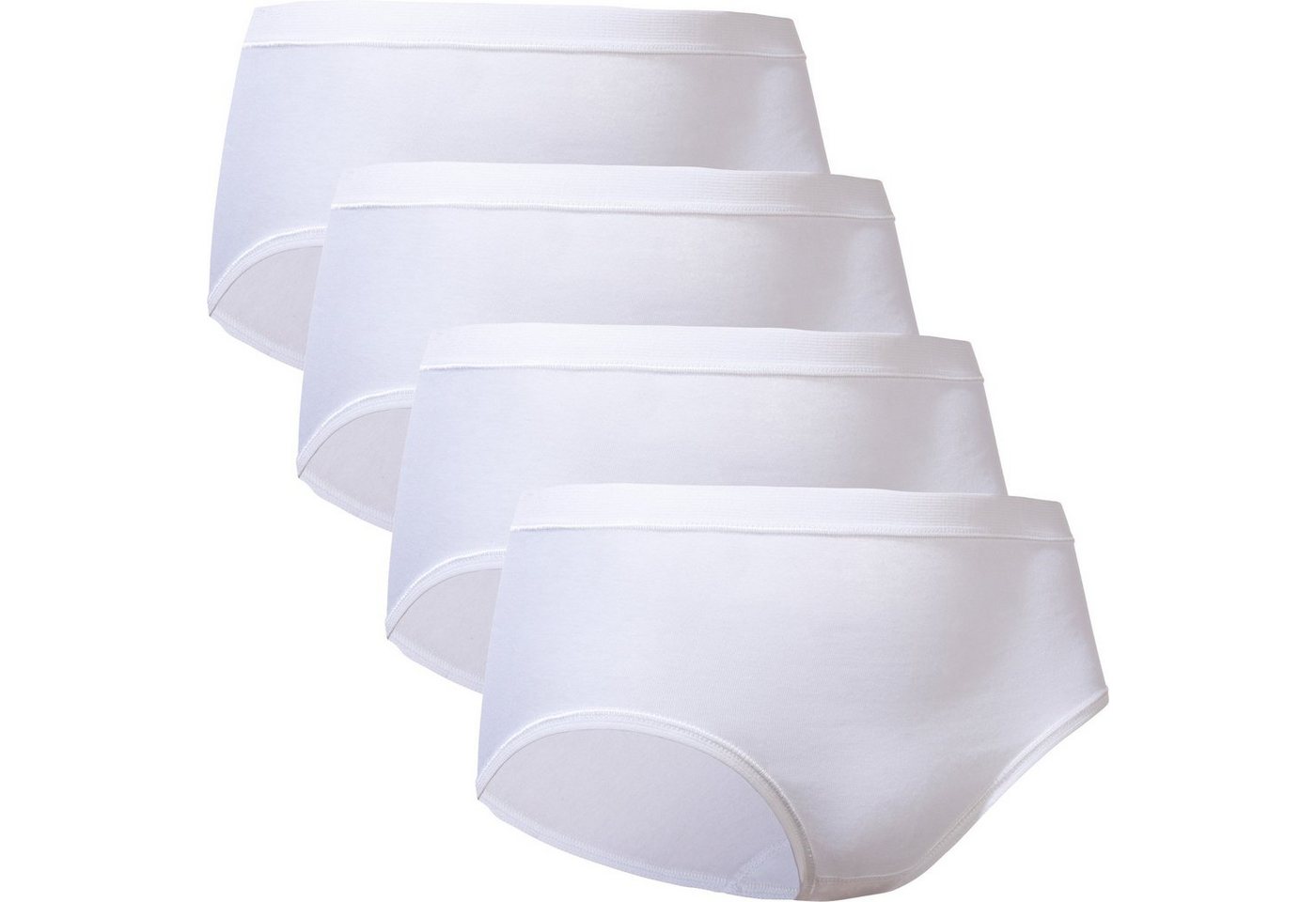 conta Slip Damen-Taillenslip 4er-Pack Feinripp Uni von conta