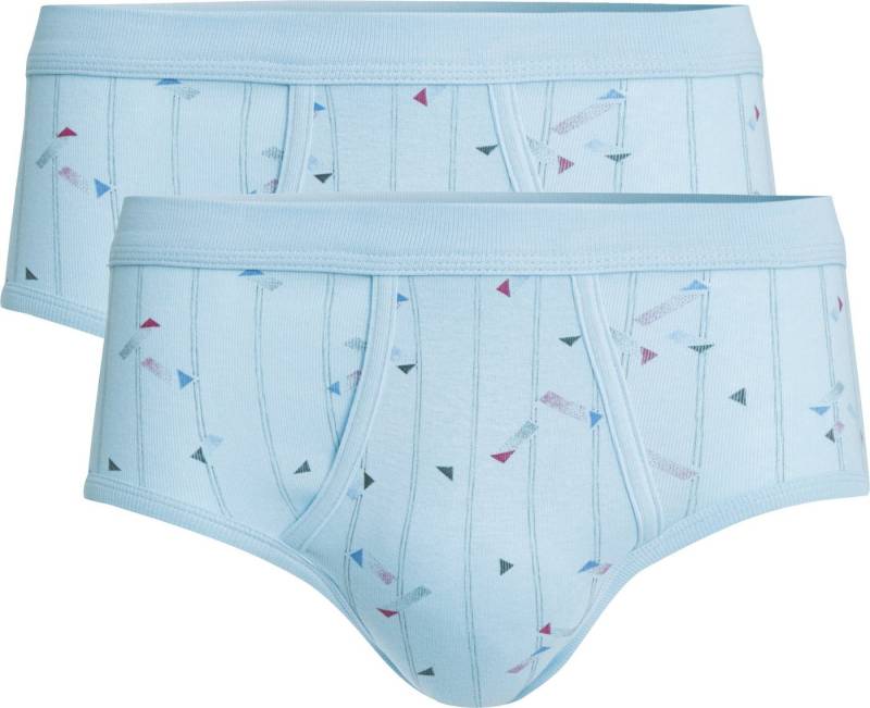 conta Slip Herren-Slip 2er-Pack Feinripp gemustert von conta