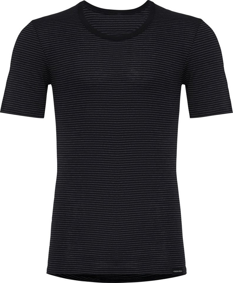 conta T-Shirt Herren-Unterhemd, 1/2-Arm Feinripp Streifen von conta