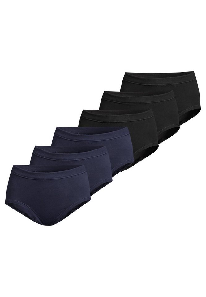 conta Taillenslip 6er Pack Feinripp (Spar-Set, 6-St) Taillen Slip - Baumwolle - Atmungsaktiv - Weiche Feinripp-Qualität von conta