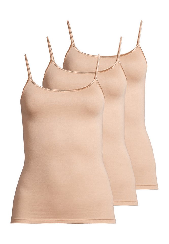 conta Unterhemd 3er Pack Modal (Spar-Set, 3-St) Spaghetti Top - Atmungsaktiv - Elastisches Material von conta