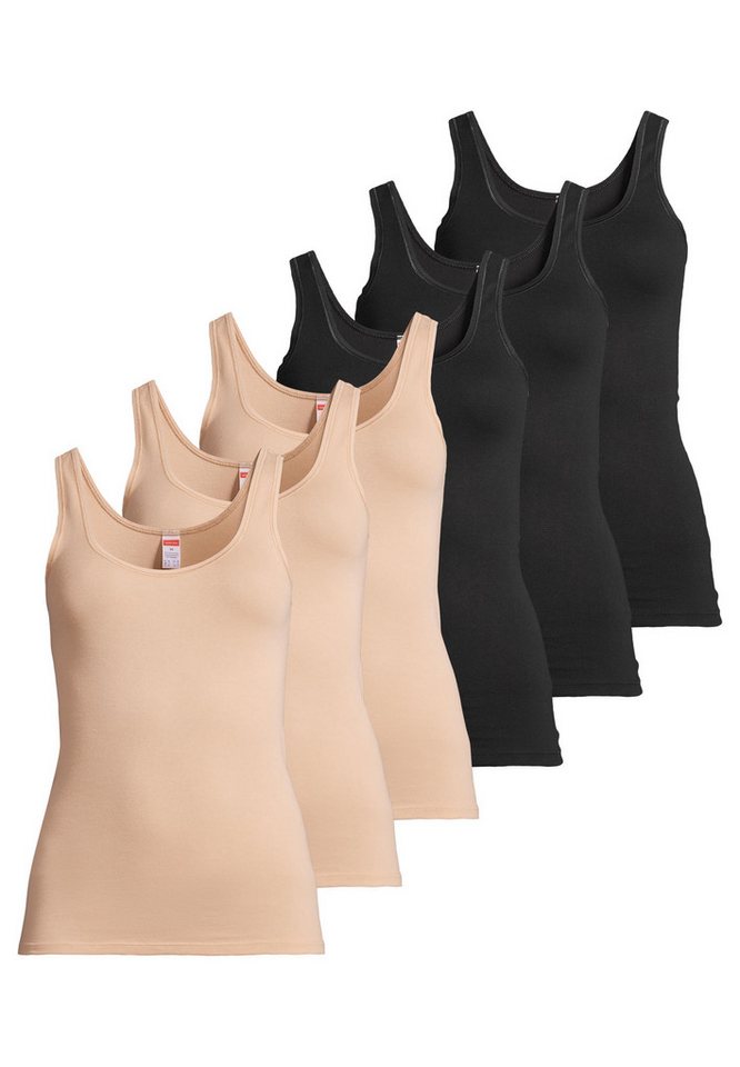conta Unterhemd 6er Pack Feinripp (Spar-Set, 6-St) Unterhemd / Top - Baumwolle - Atmungsaktiv - Elastisches Material von conta