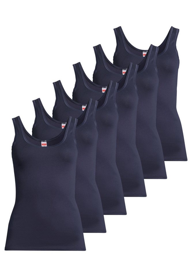 conta Unterhemd 6er Pack Feinripp (Spar-Set, 6-St) Unterhemd / Top - Baumwolle - Atmungsaktiv - Elastisches Material von conta