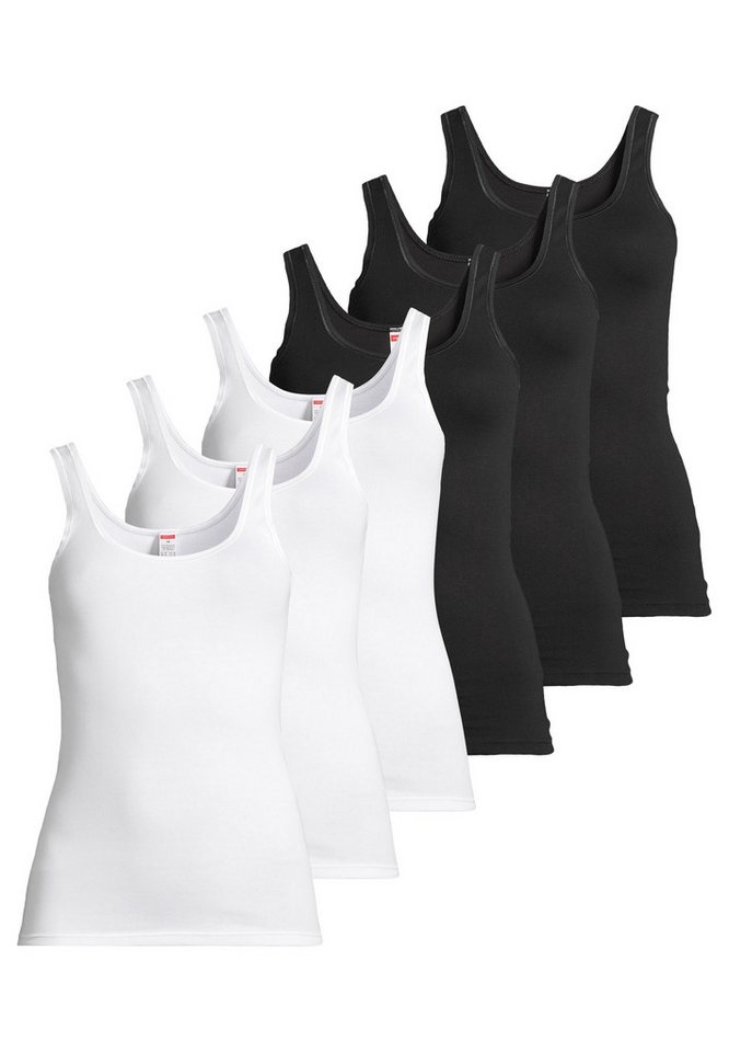 conta Unterhemd 6er Pack Feinripp (Spar-Set, 6-St) Unterhemd / Top - Baumwolle - Atmungsaktiv - Elastisches Material von conta