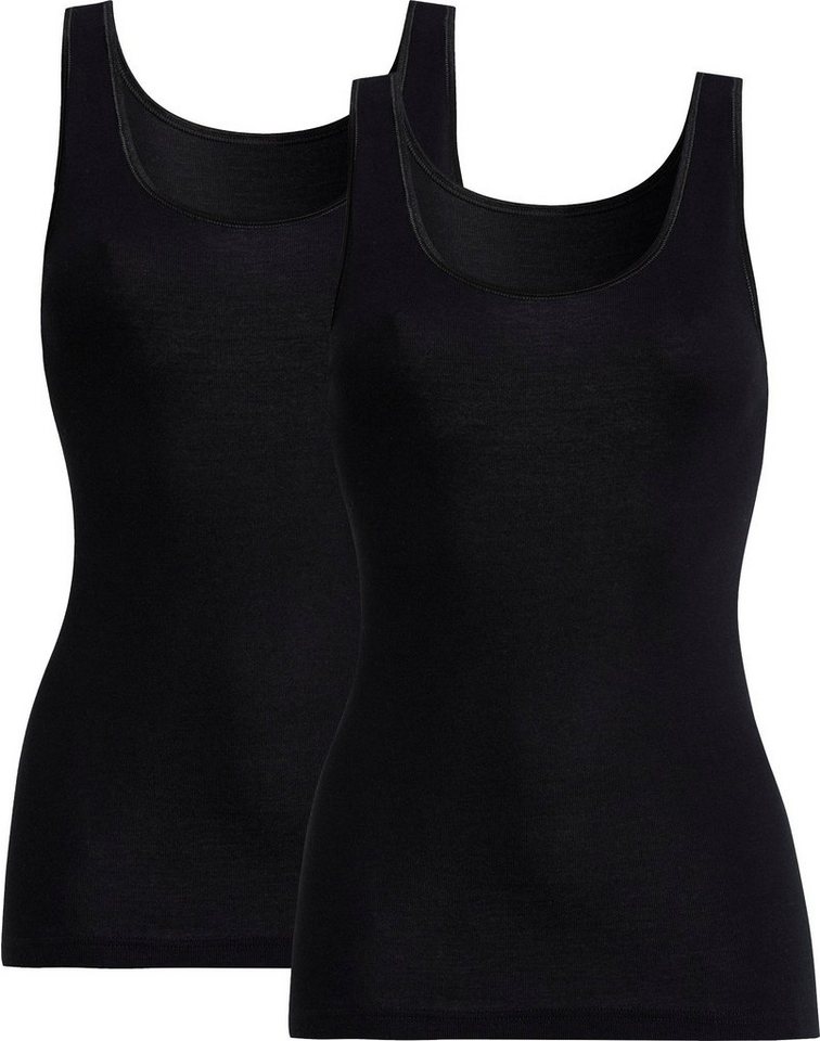 conta Unterhemd Damen-Unterhemd 2er-Pack Feinripp Uni von conta