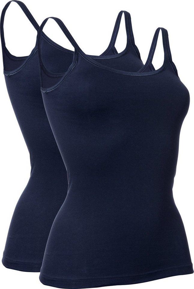 conta Unterhemd Damen-Unterhemd 2er-Pack Feinripp Uni von conta